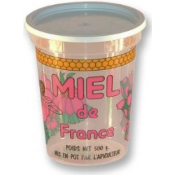 Pots  250g couleur transparent