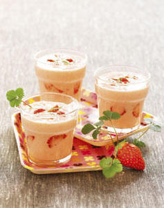 Recette Petits milk-shakes aux fruits et au miel